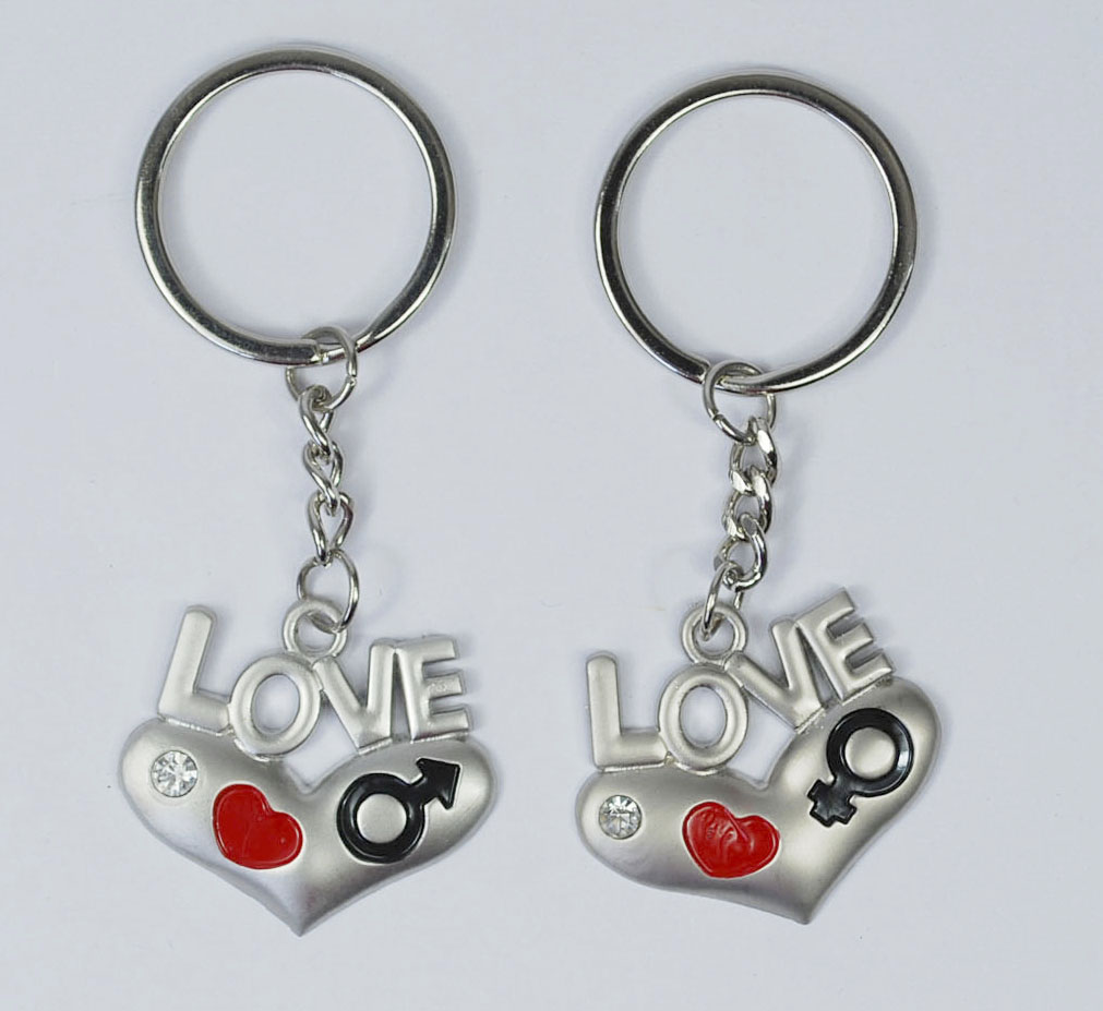 Zinc alloy key ring for lover