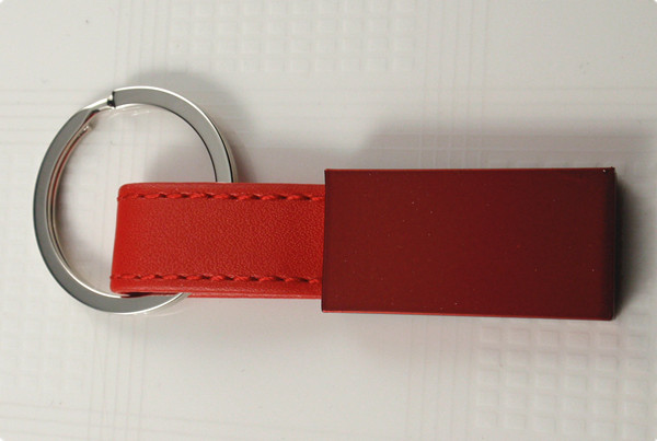 Leather keychain