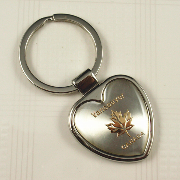 Metal key ring with Canada logo