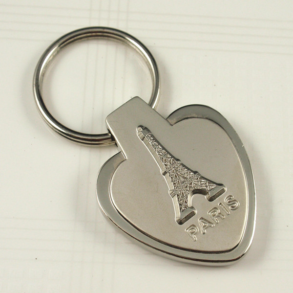 Souvenirs- Metal keychain with Paris logo