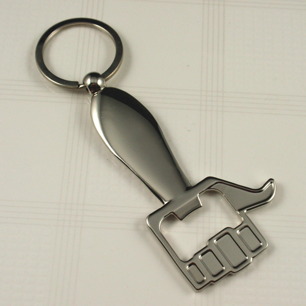 Metal bottle opener key chain