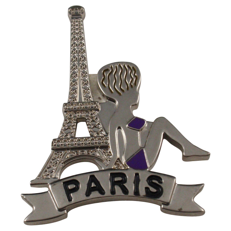 Eiffel Tower  Metal fridge magnet