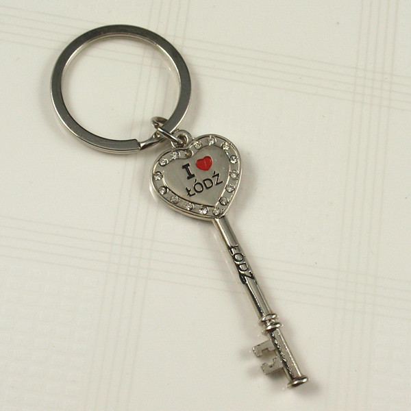 Metal keyring with Mexico keychain