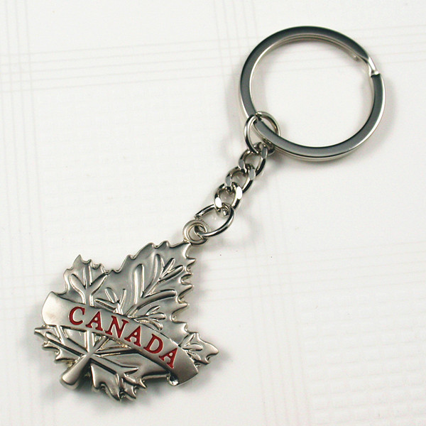 Canadan maple leaf key chain