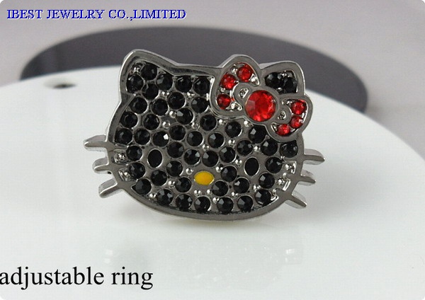 Hello Kitty adjustable metal ring